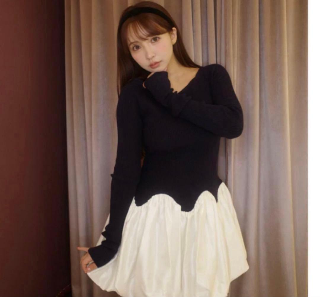 メストレアスScalloped Balloon Knit Dressニットワンピ