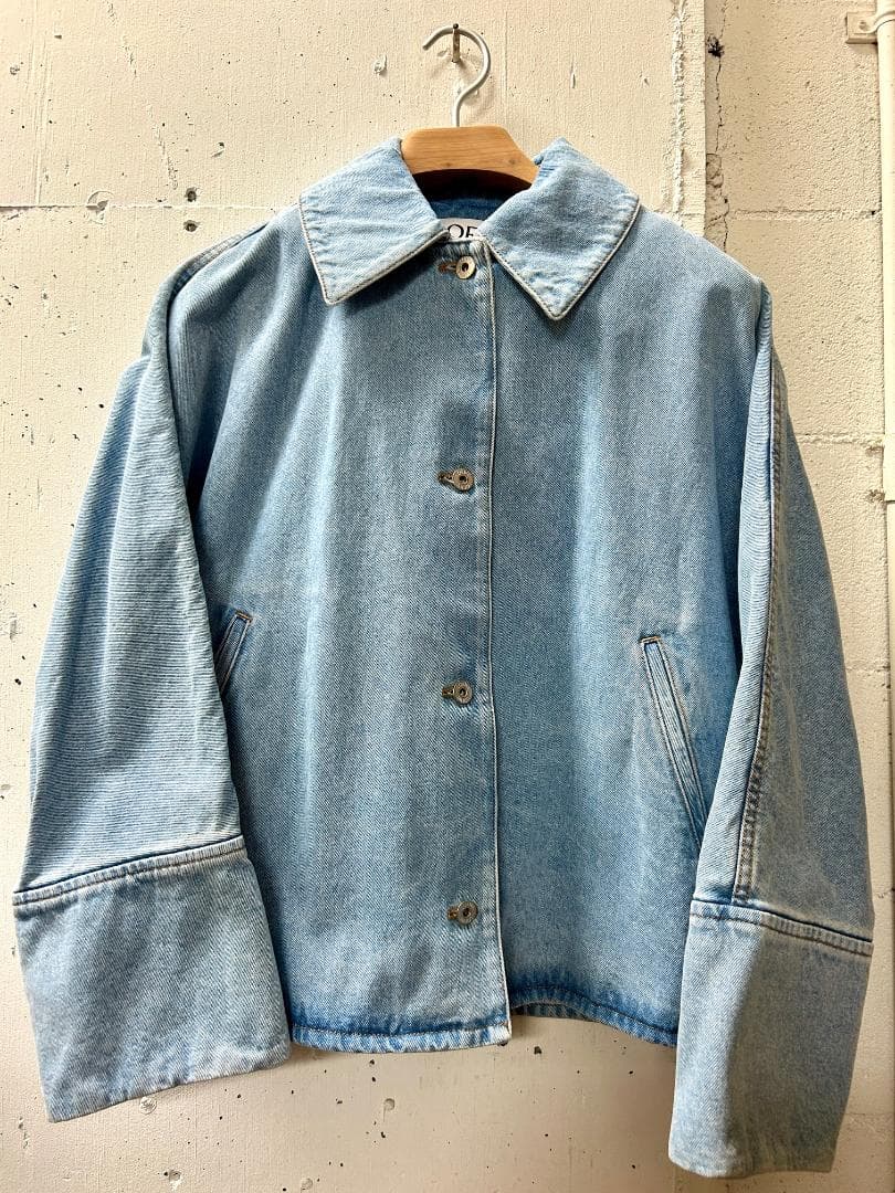 LOEWE ロエベ 21AW ワイドスリーブ デニムジャケット インディゴ 32