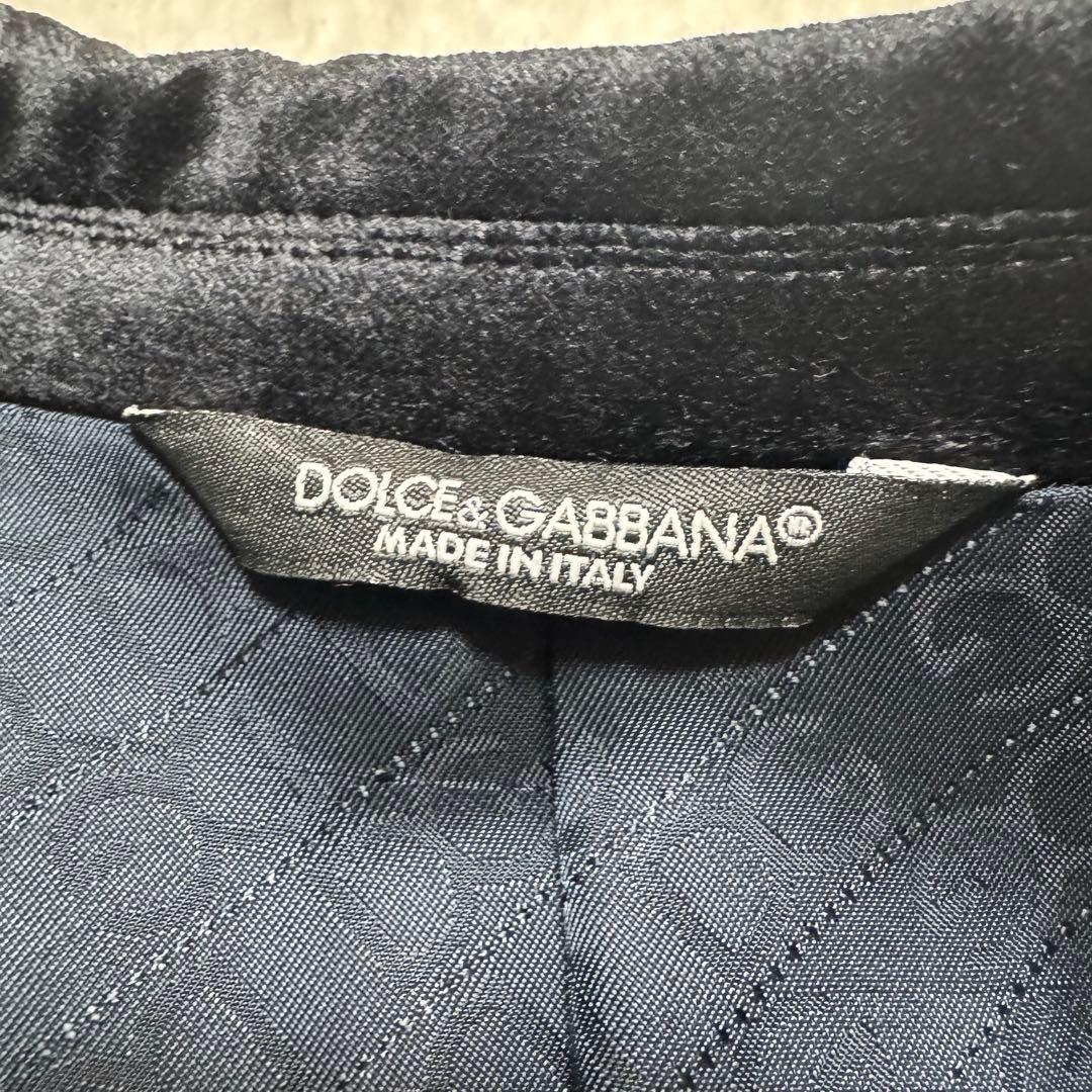 美品！XXL相当！ドルチェ&ガッバーナ ベロアジャケット タキシード GOLD