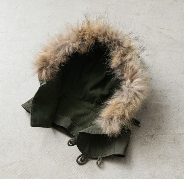 yasuHOUSTON ヒューストン モッズコート用フード リアルファー