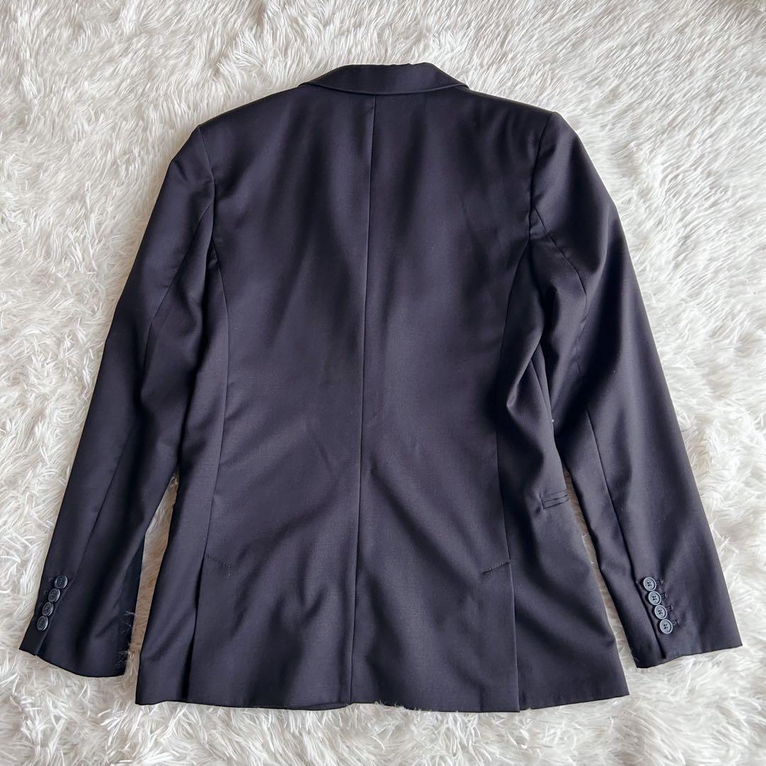 アルマーニ ジュニア　スーツセットアップ　紺　ネイビー　ロゴピンバッジ付き　美品