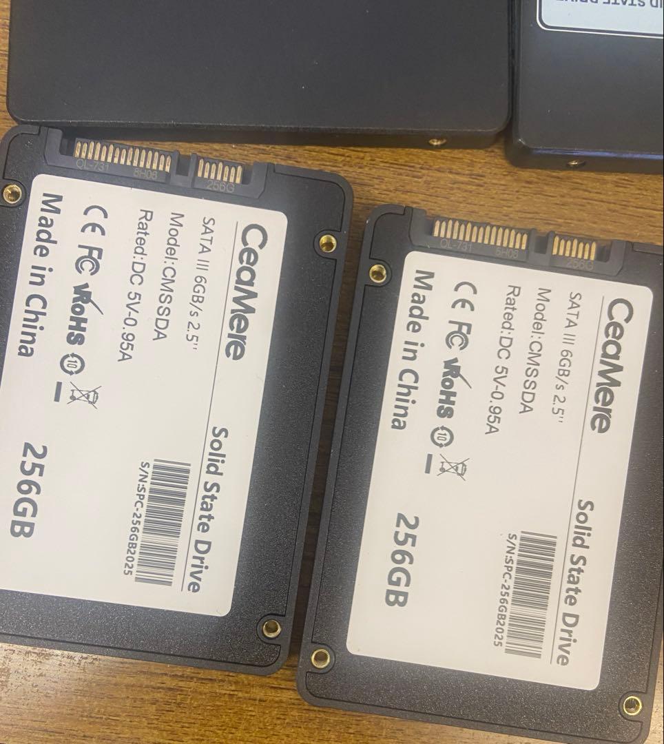 ジャンク2.5インチSSD 256GB 6枚
