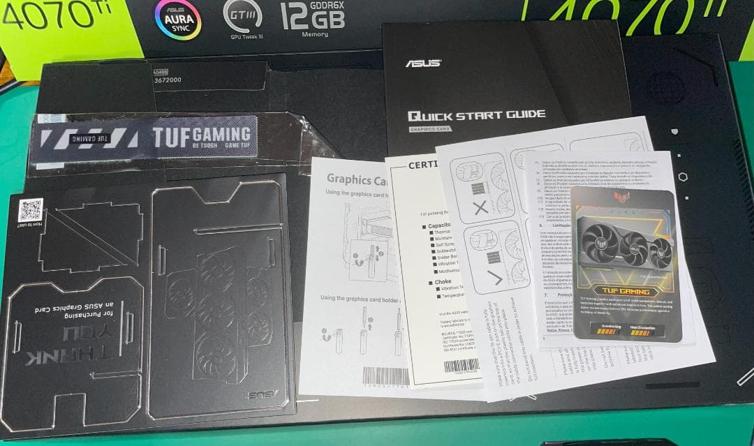 【動作品　美品】ASUS GeForce RTX 4070 Ti