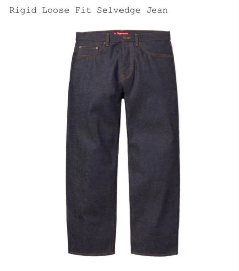 supreme rigid loose selvedge jean 30 日本製