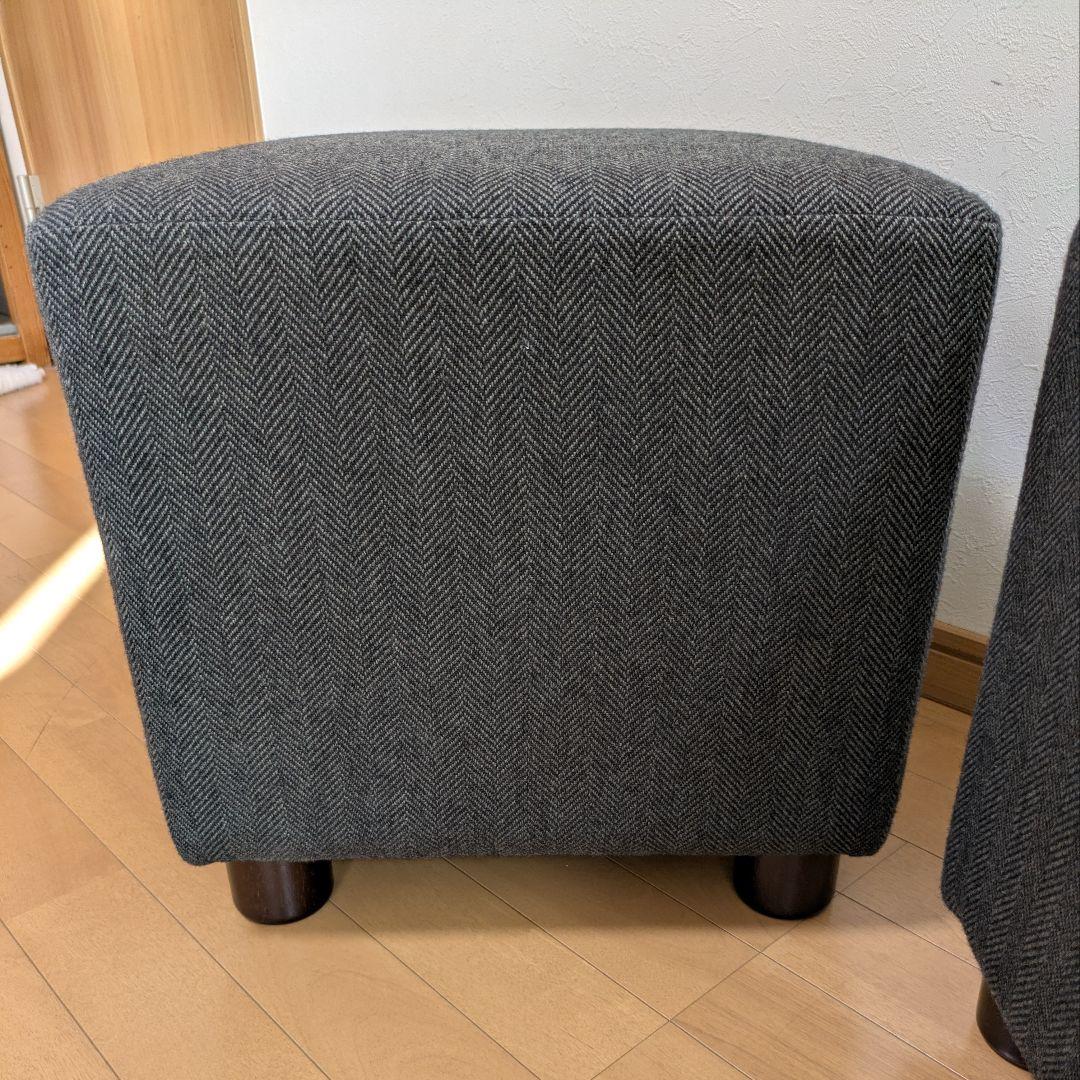 アダル ADAL スツール2脚セット グレー 業務用美容室病院待合カフェ椅子イス