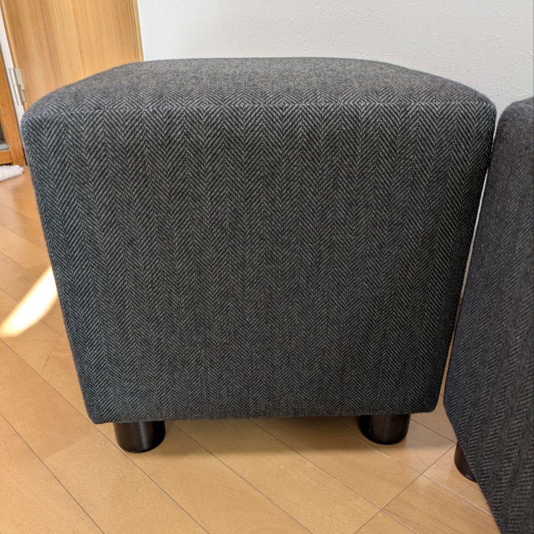 アダル ADAL スツール2脚セット グレー 業務用美容室病院待合カフェ椅子イス