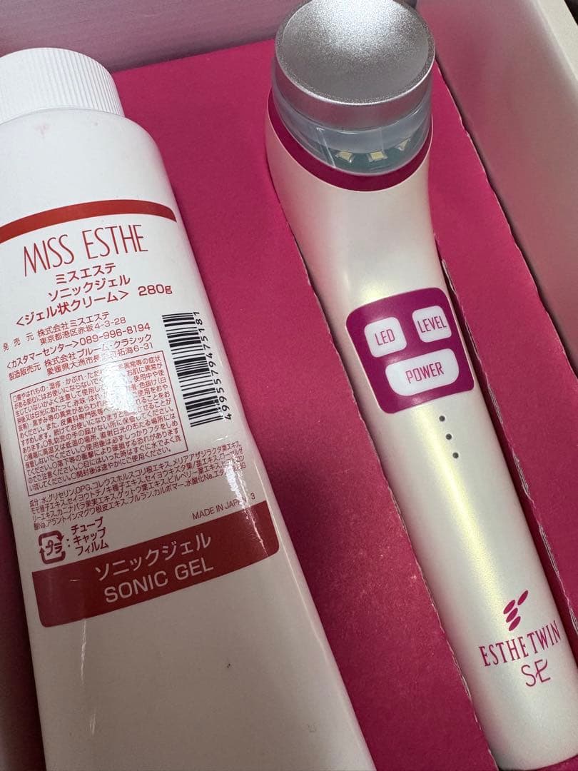 【値下げしました】ESTHETWIN SE 美顔器 ソニックジェル付き