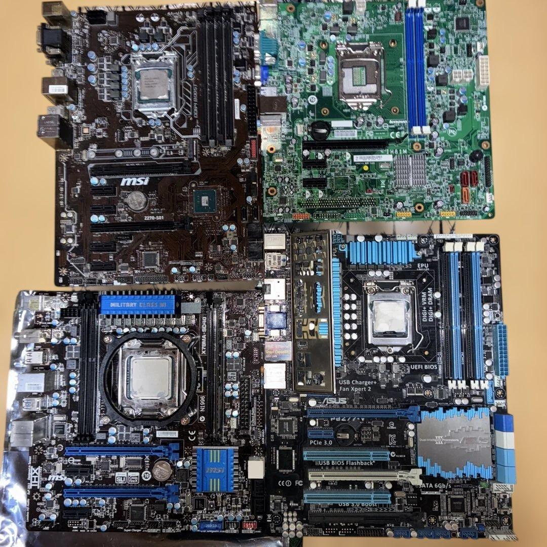 X79&E5 Z270&E3-v6 IH81m Z77&i7マザー CPUセット