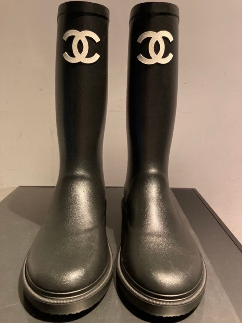 新品未使用　シャネル　レインブーツ39 ジェニー着用　超希少