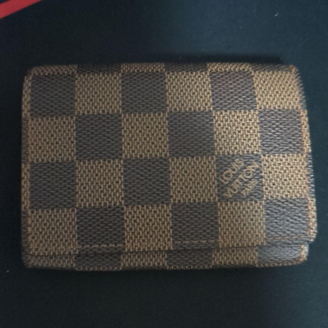 【送料無料】Louis Vuitton ダミエ 名刺入れ　付属品なし