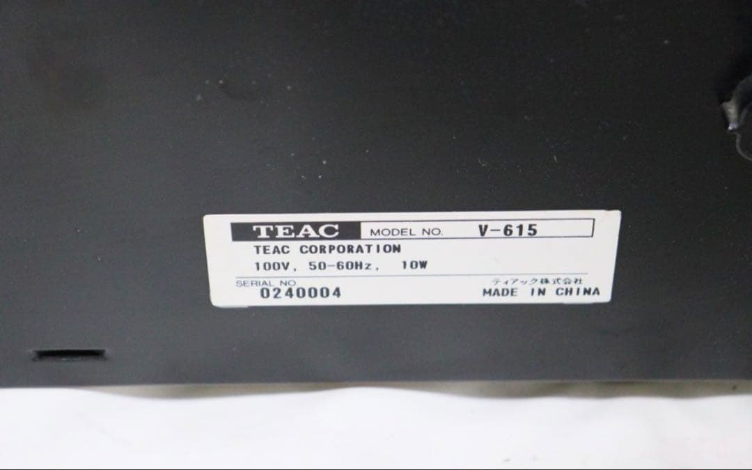 TEAC ティアック テアック　カセットデッキ　V-615