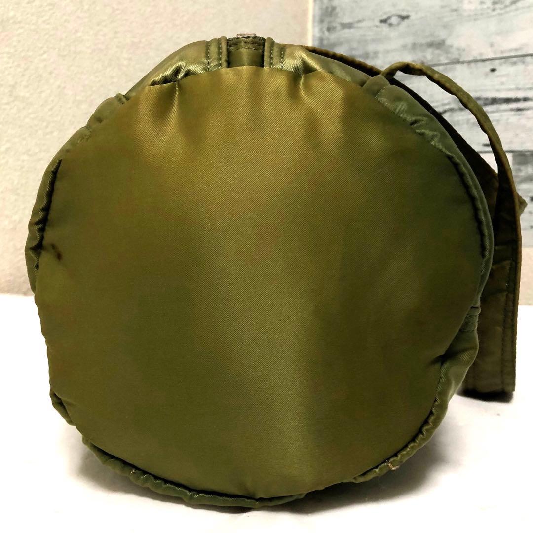 人気✨美品 ポーター タンカー ダッフル ドラム ミニボストンバッグL セージ