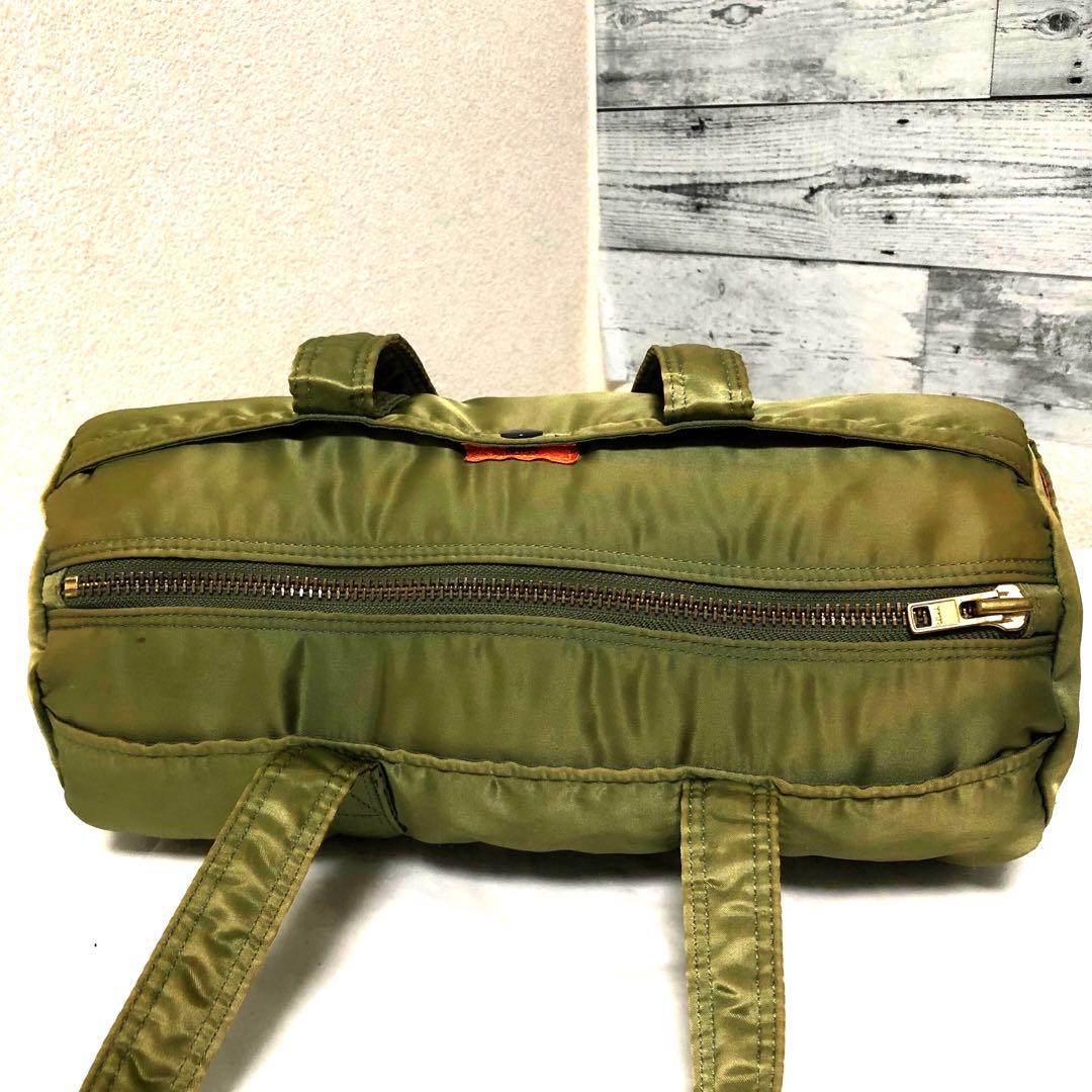 人気✨美品 ポーター タンカー ダッフル ドラム ミニボストンバッグL セージ