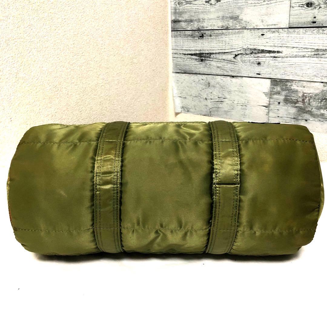 人気✨美品 ポーター タンカー ダッフル ドラム ミニボストンバッグL セージ