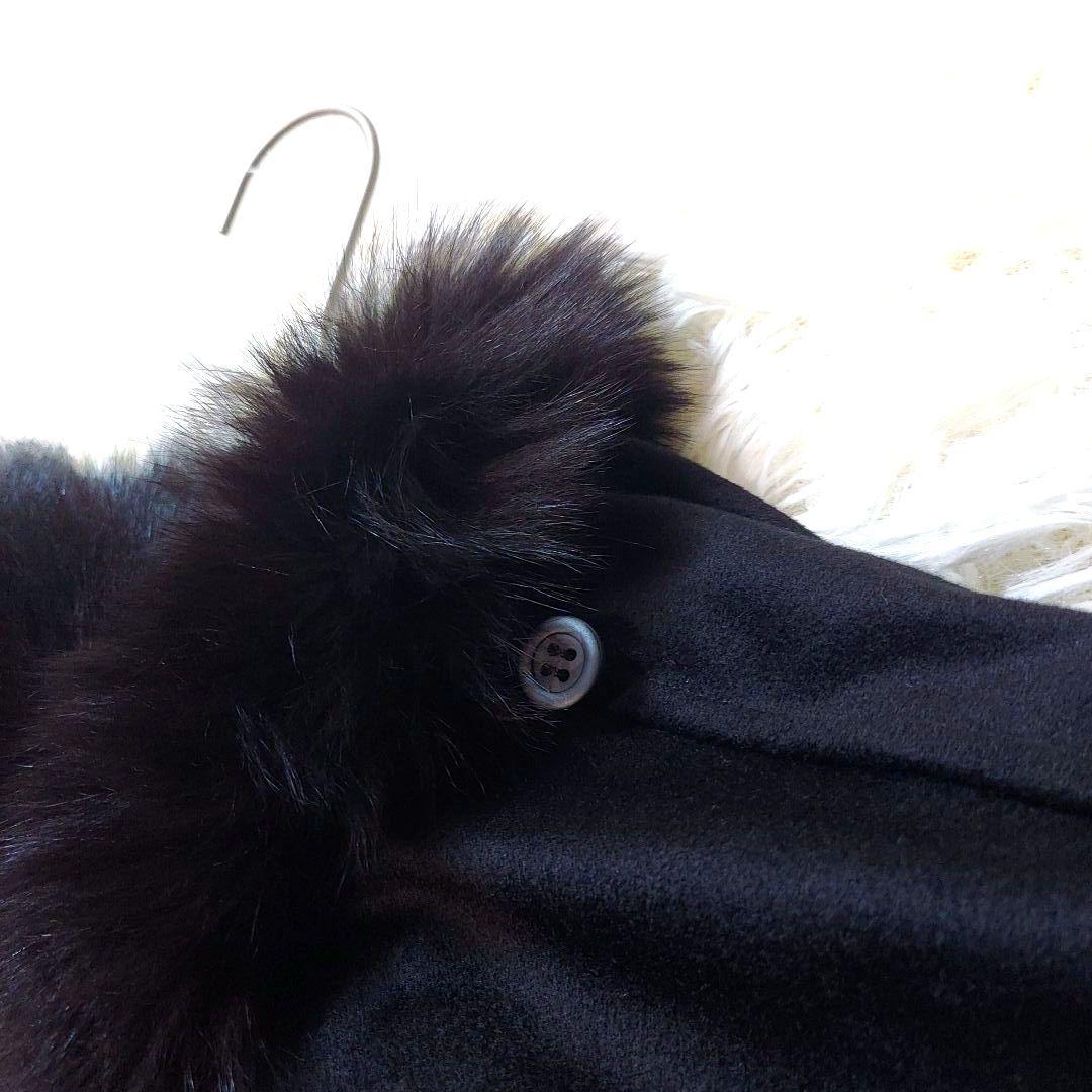 WB　ホワイトベアー　ブルーフォックス　シルク100％　ポンチョ　希少デザイン