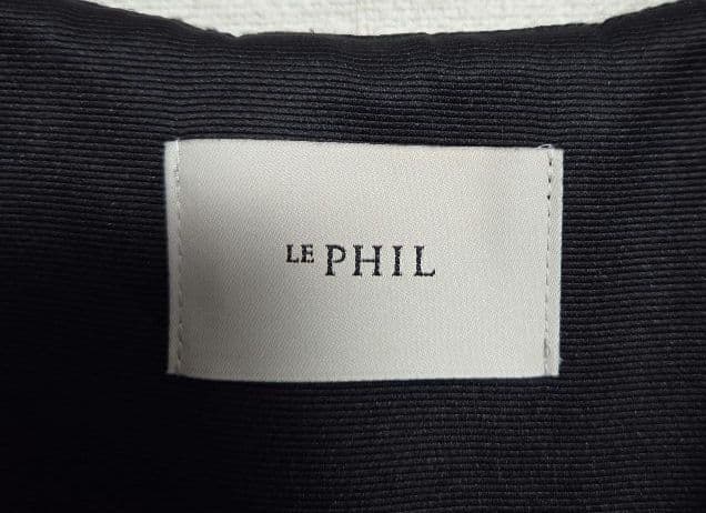 LE PHIL ミックスツィードノースリーブジャケット