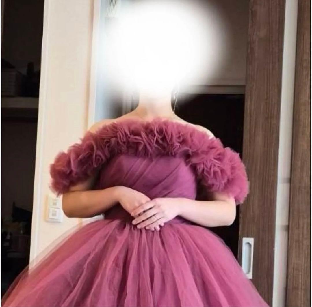 YNS Wedding カラードレス　パニエ付き　SL22917-SL1