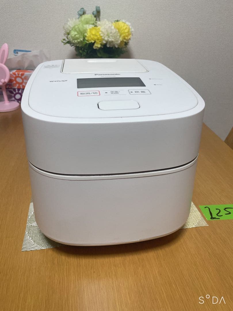 パナソニック　炊飯器　Wおどり炊き　SR-CVSX100 ホワイト　2020年製