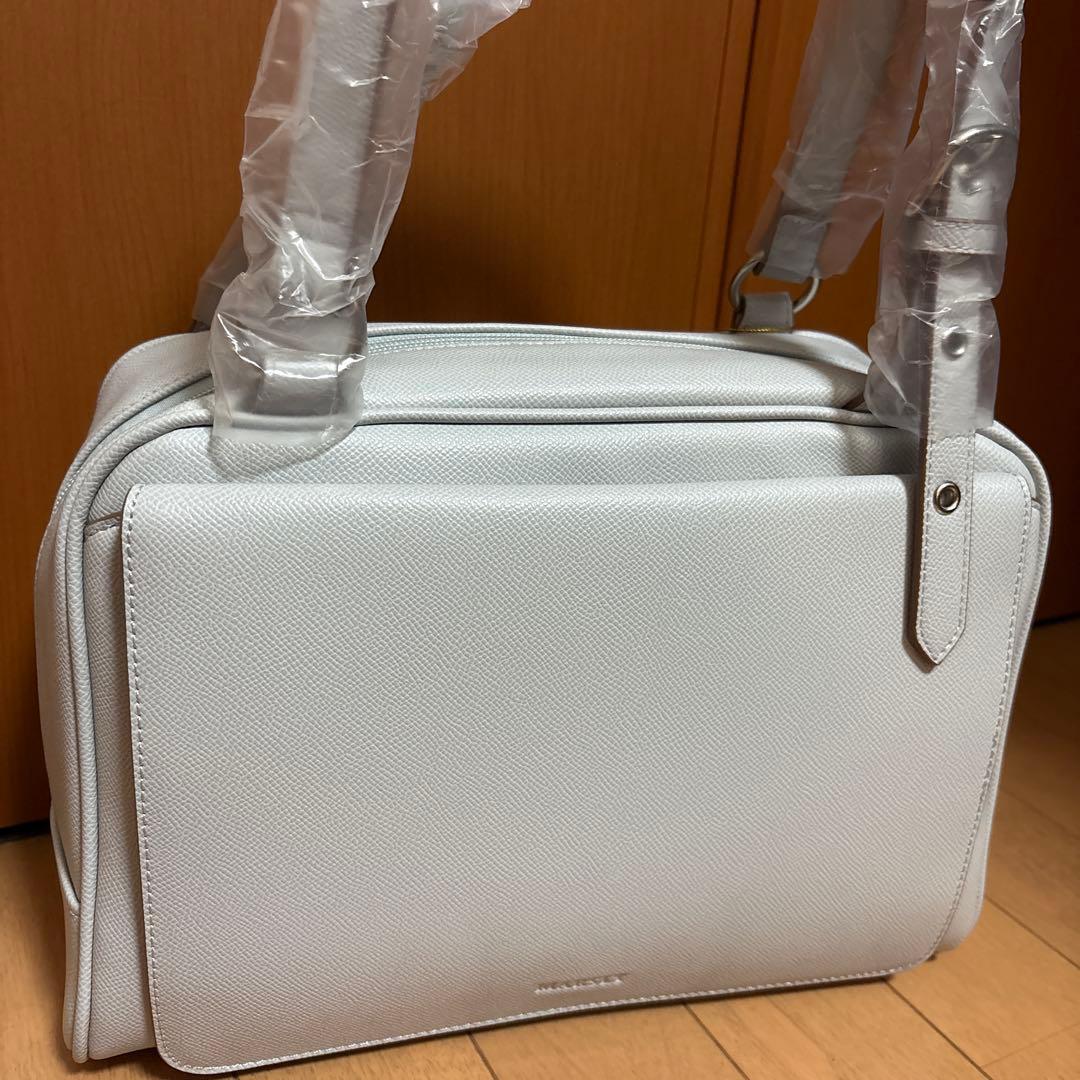 Marsly マーズリー 痛バ フラップボストンバッグ ライトグレー