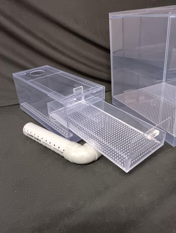 濾過槽 ２槽式濾過槽 前面引き出し式ウールBOX付 VU４０シャワーパイプ付き