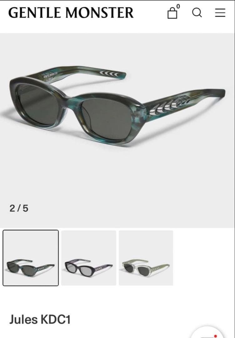 GENTLE MONSTER Jules KDC1 サングラス