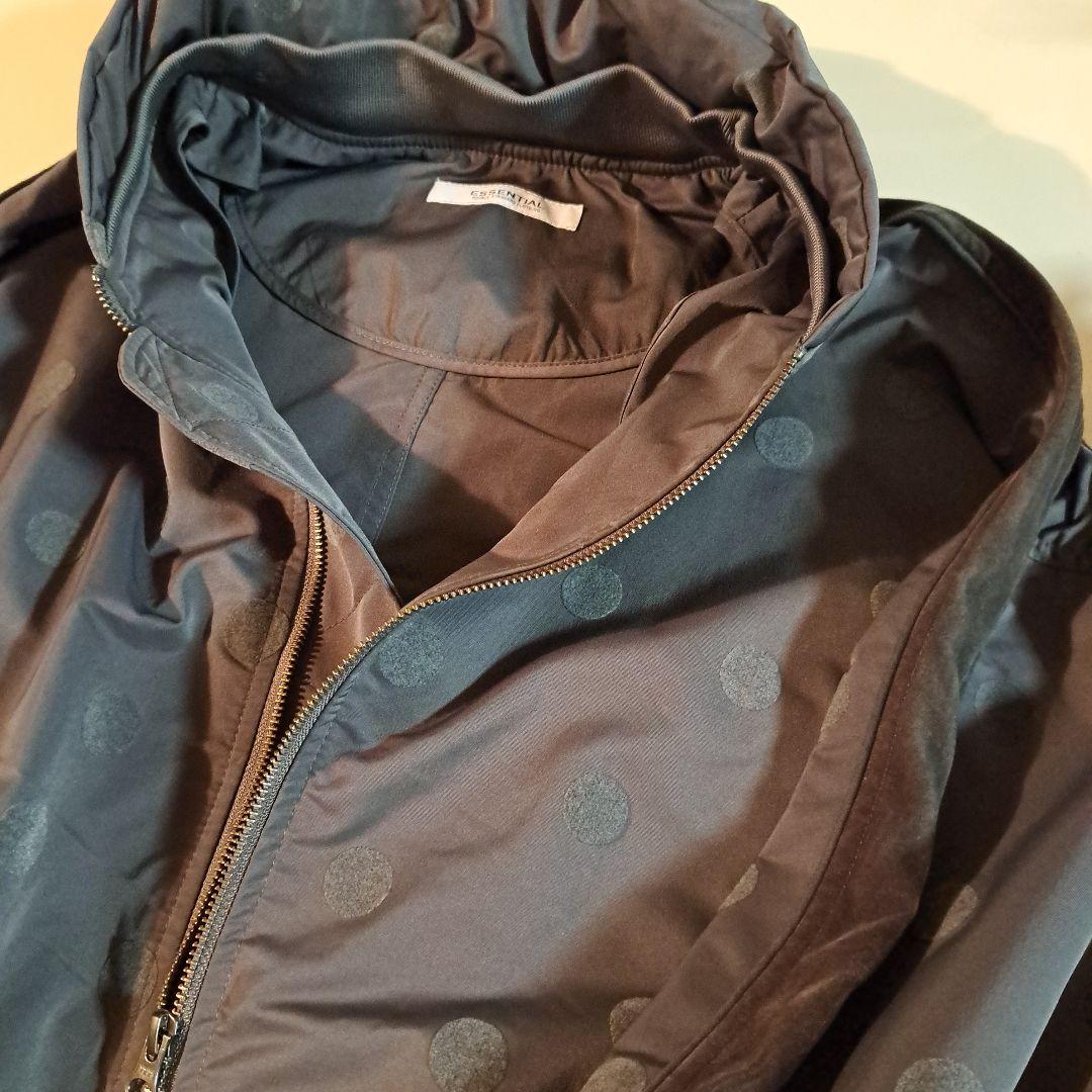 新品未使用【ダブスタエッセンシャル】約5万異素材ドット柄　ギャザリングブルゾン