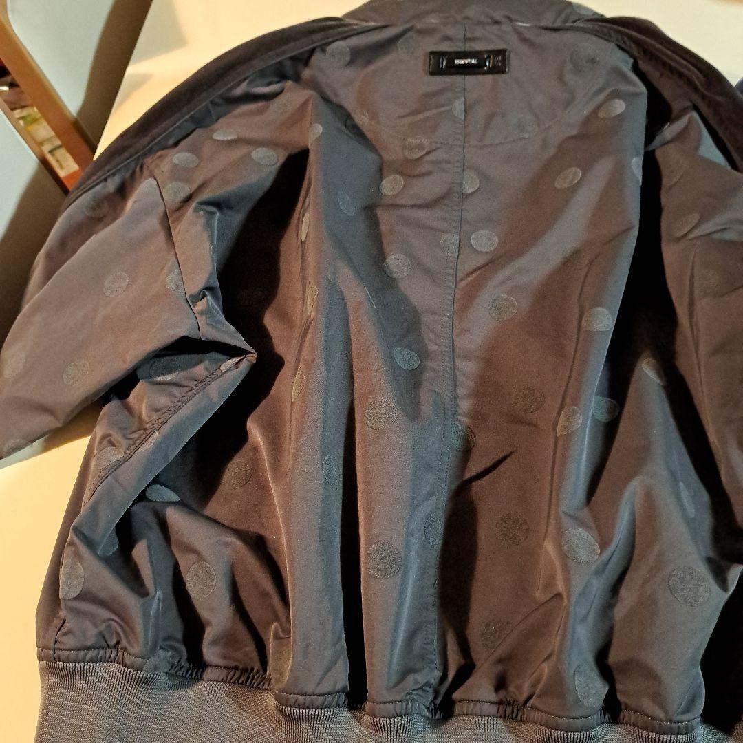 新品未使用【ダブスタエッセンシャル】約5万異素材ドット柄　ギャザリングブルゾン