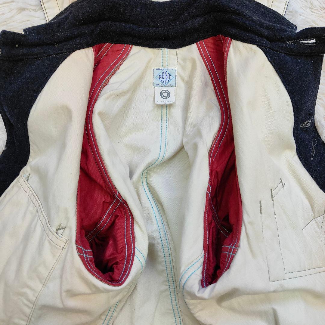 ポストオーバーオール スイートベア ネイビー フードウール