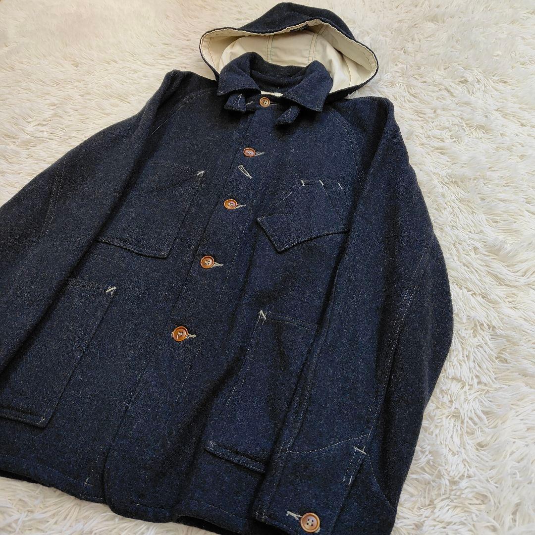 ポストオーバーオール スイートベア ネイビー フードウール