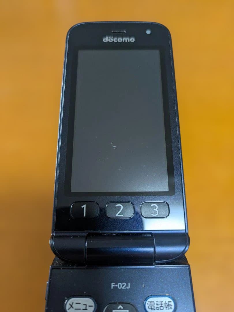 docomo らくらくホン F-02J ネイビー