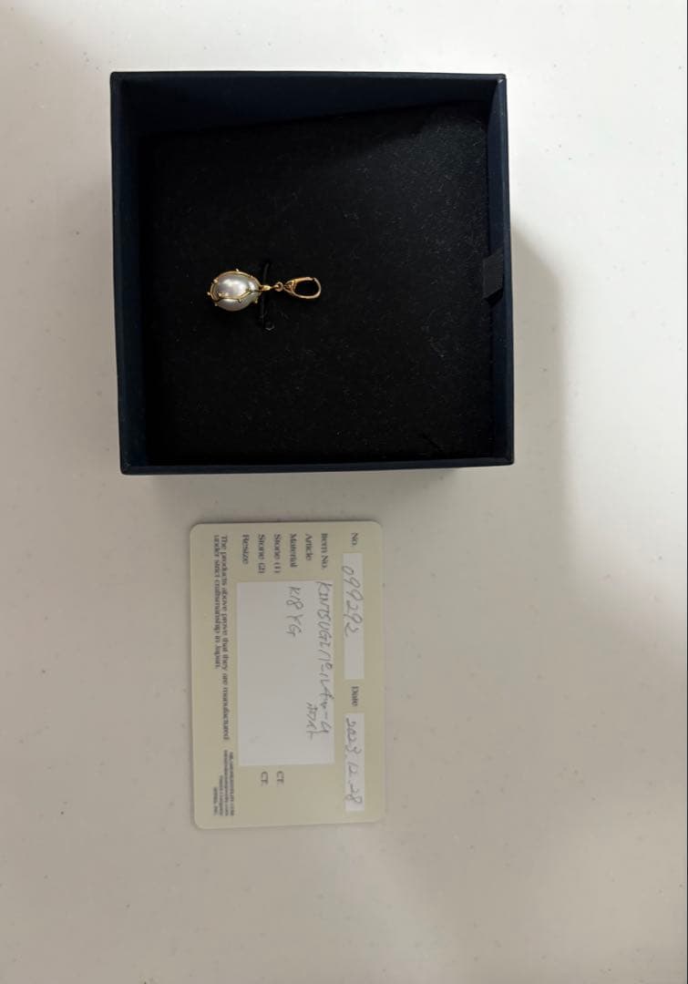 MILAMORE KINTSUGIパールチャーム　ホワイト