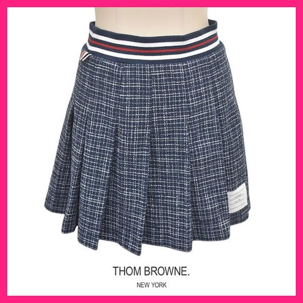 ほぼ新品❤️トムブラウン ツイード ミニ プリーツスカート 38