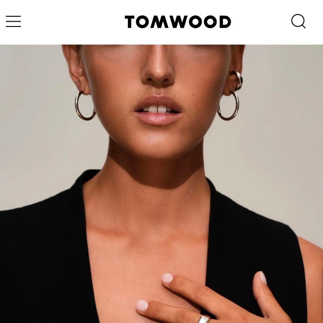 TOMWOOD classic hoop large フープピアス　シルバー