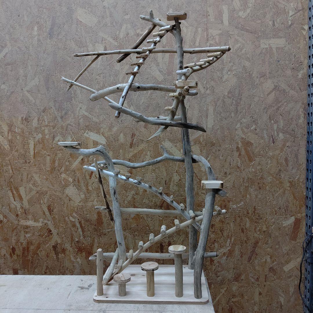 バードアスレチックジム大型(61) 鳥インコ止まり木、流木、鳥の遊び場