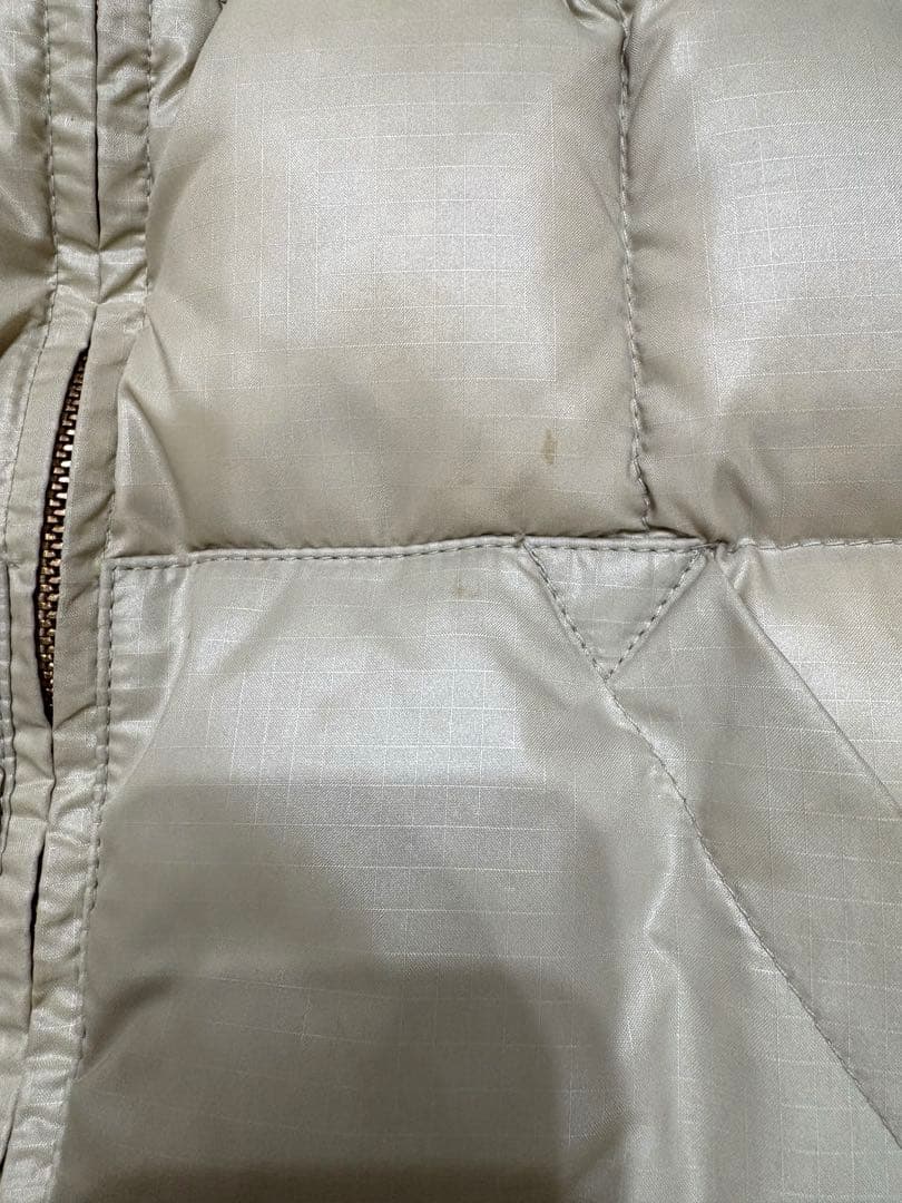 EDDIE BAUER ダウンベスト　70s 黒タグ　　ベージュ　ヴィンテージ