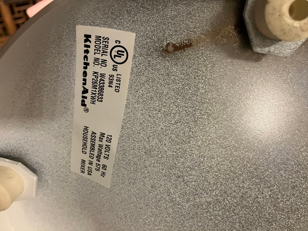 KitchenAid KP26M1XWH ボウルリフトスタンドミキサー