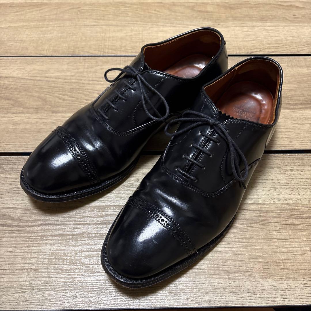 オールデン ブルックスブラザーズ 別注 ストレートチップ ブラック コードバン