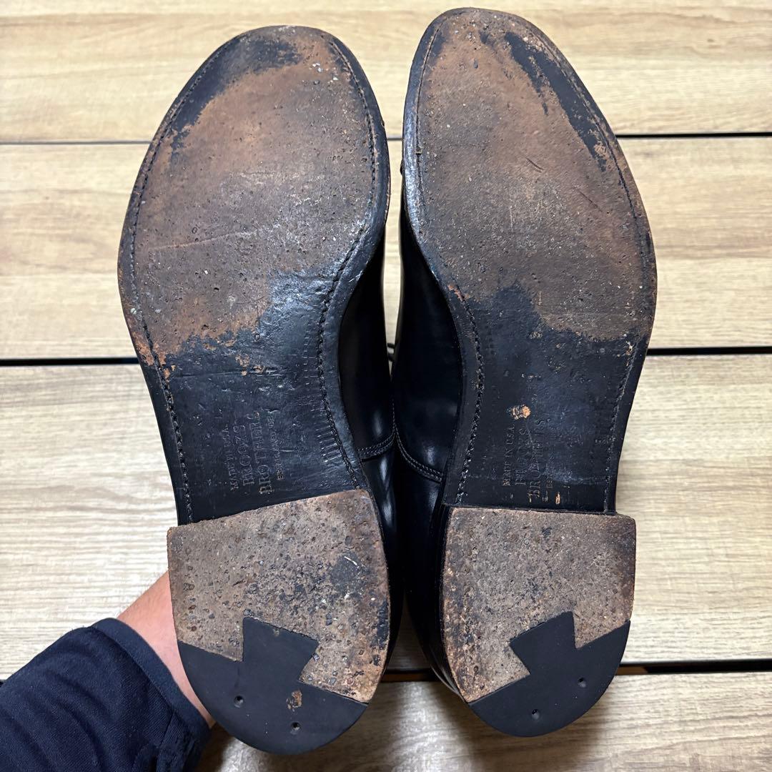 オールデン ブルックスブラザーズ 別注 ストレートチップ ブラック コードバン