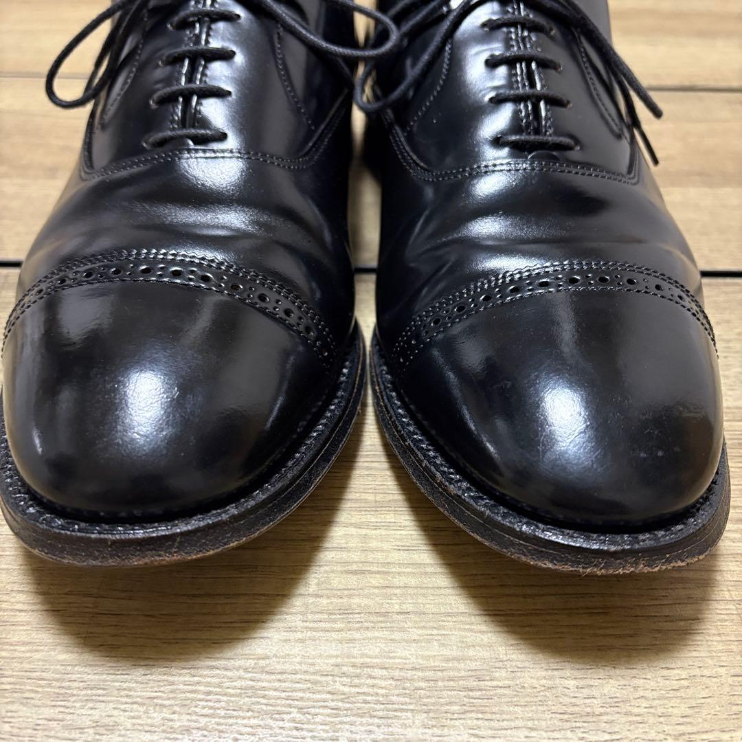 オールデン ブルックスブラザーズ 別注 ストレートチップ ブラック コードバン