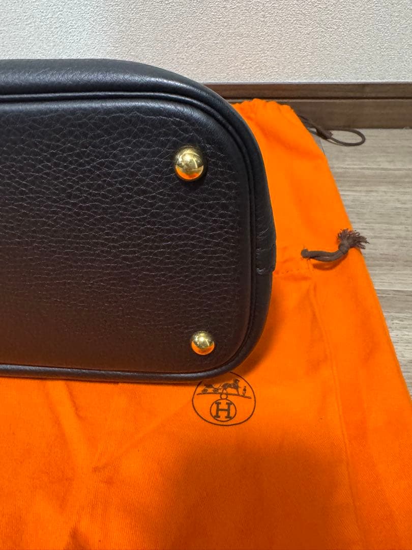 美品　エルメス　ボリード　35 ノワール　黒　✖️ゴールド　ショルダー