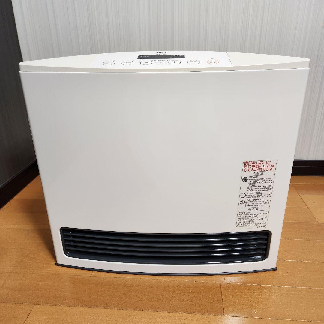 【美品】ノーリツ　都市ガスファンヒーター　GFH-4003SーW5 ホース付き