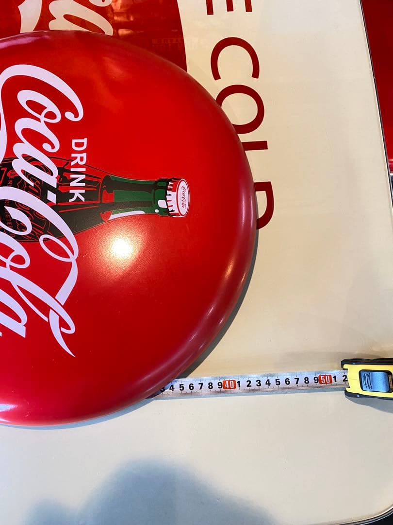 【希少】ビンテージ Coca-Cola コカコーラ ボタンサイン 琺瑯看板