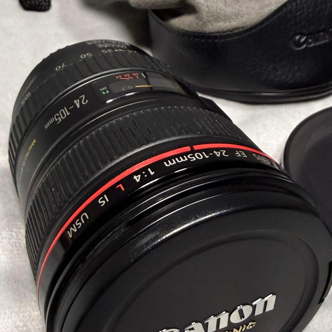 Canon EF 24-105 f4 Lレンズ PLフィルター付き キヤノン