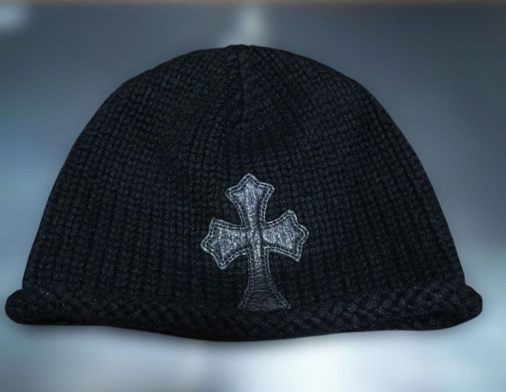 クロムハーツ　クロスパッチ　カシミヤ　ニットキャップ