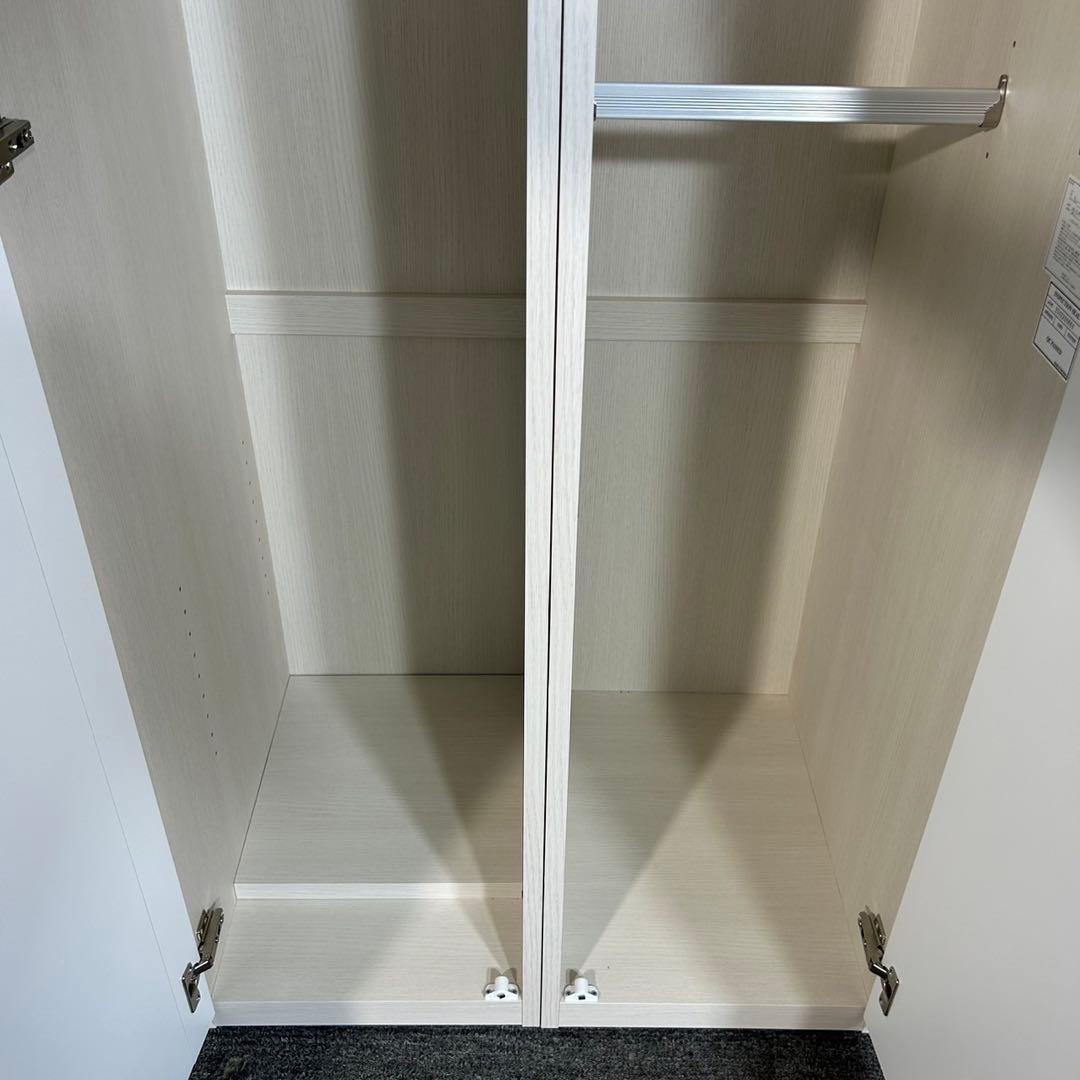 ニトリ ワードローブ クエスT 幅80cm ミラー付き 衣類収納 I022