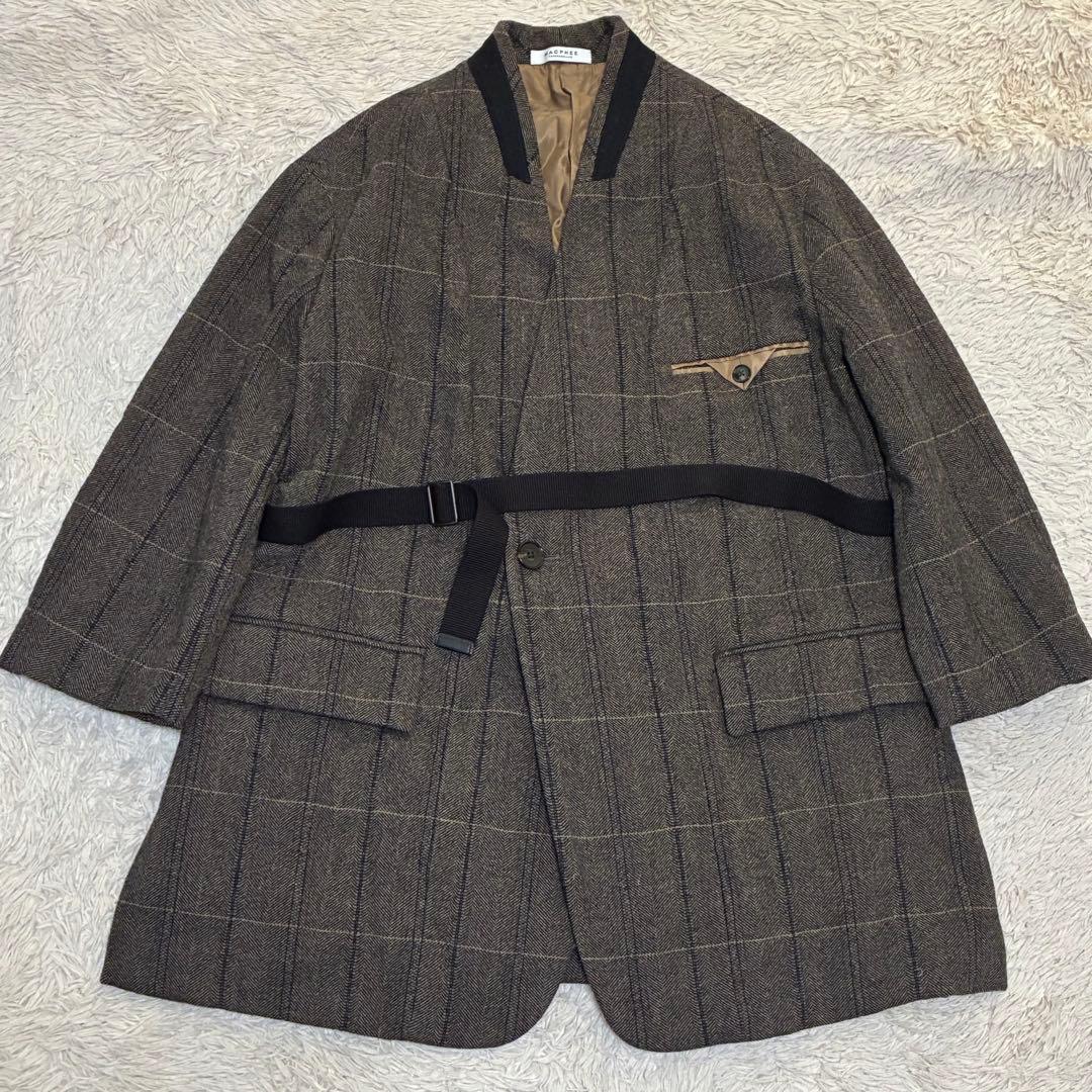 MACPHEE 21AW ヘリンボーンツイード オーバーサイズドジャケット