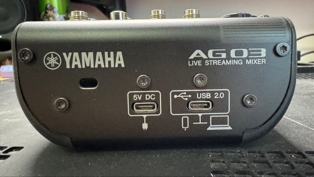 YAMAHA AG03MK2 Bブラック オーディオインターフェース