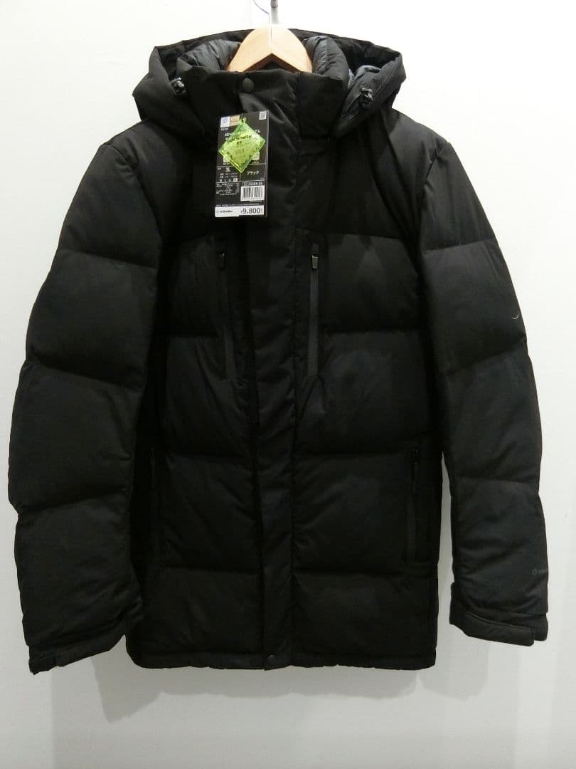 ワークマン エックスシェルター断熱αプレミアムギガパフダウンコート 3L 黒