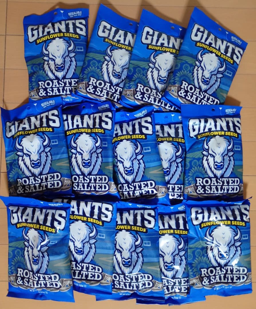 ひまわりの種 163g GIANTS Sunflower Seeds 14袋