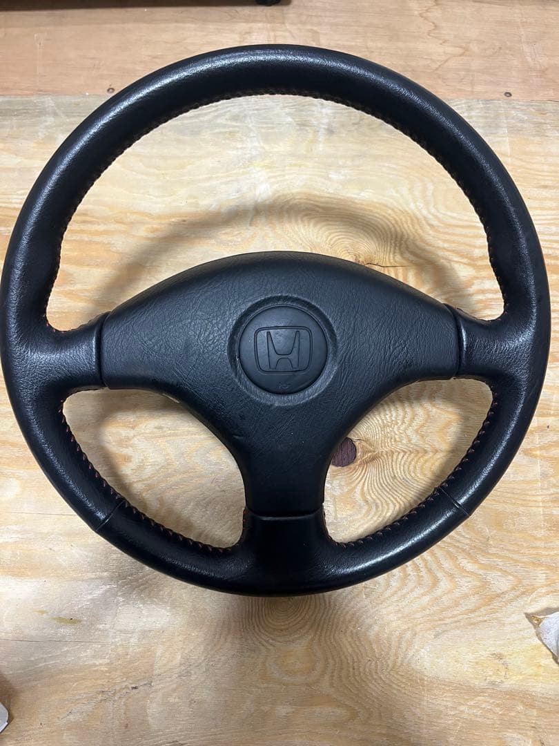 HONDA ホンダ 純正ステアリング　赤ステッチ　シビック